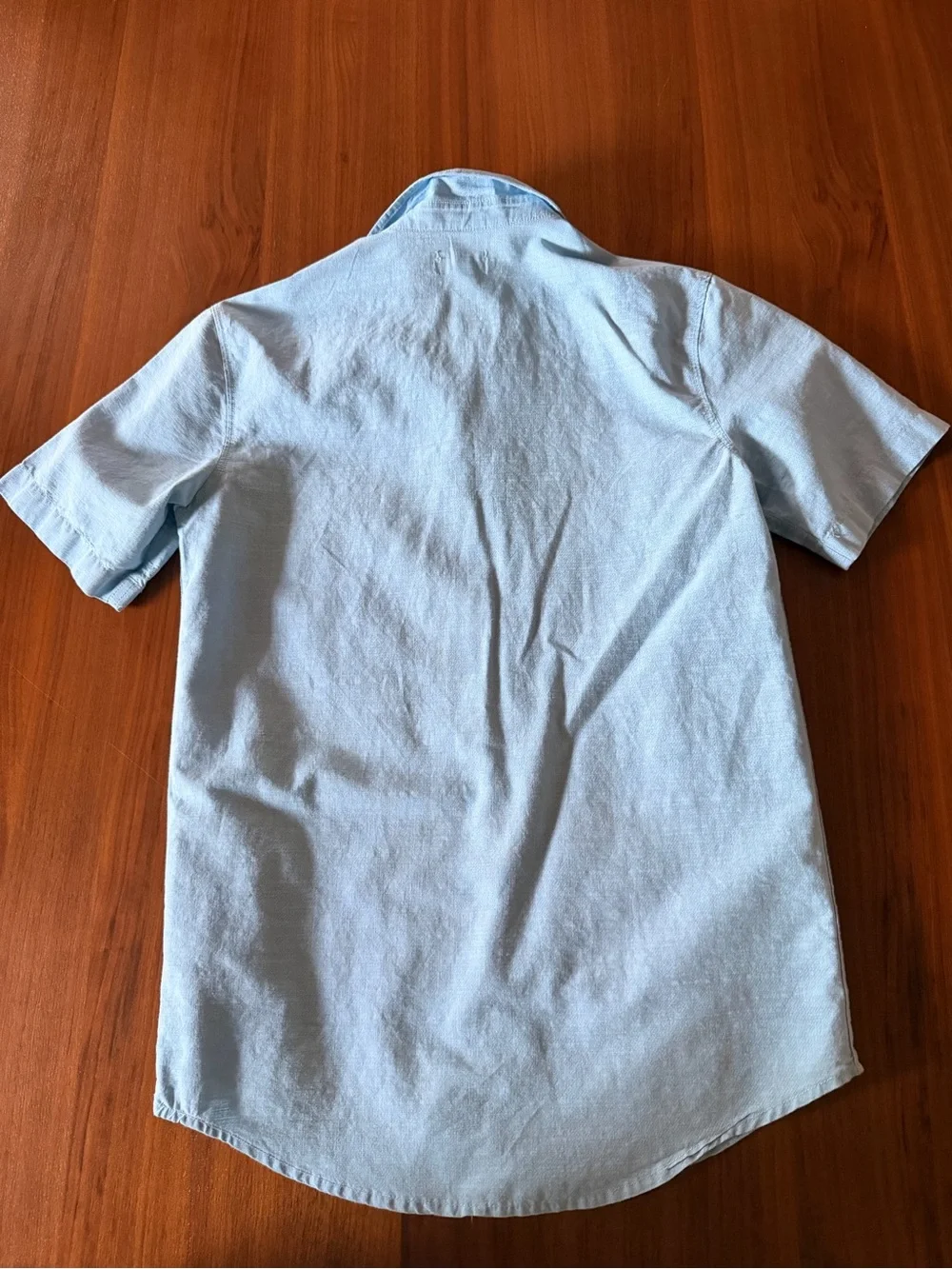 Old Navy Light Blue Short-Sleeve Beach Print Button-down  Shirt Size XL (14-16)